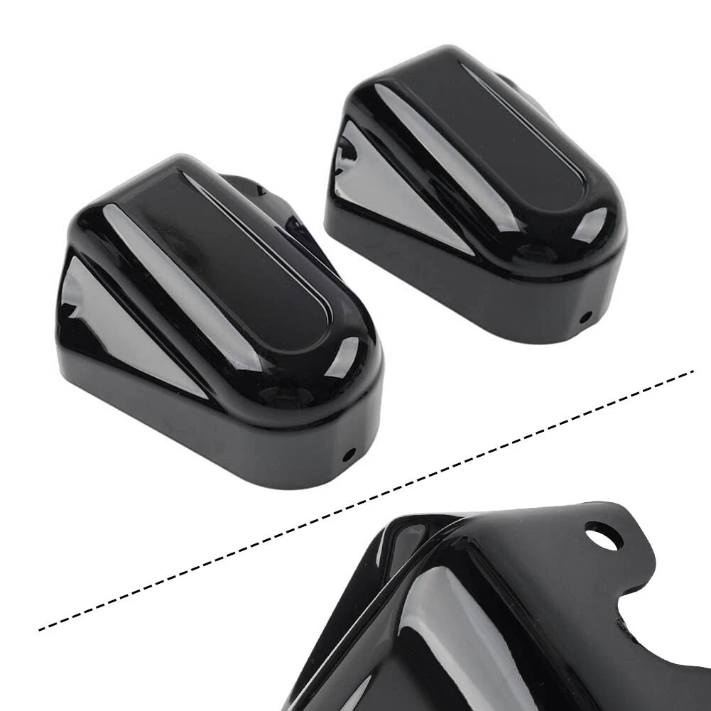 2pcs Bar Shield Rear Axle Covers Swingarm Cap for Harley Softail FLSTN 2008-up