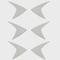 Chaparral Boat Deck Vent Decals 14.02250 - Gray Stickers (set of 6)