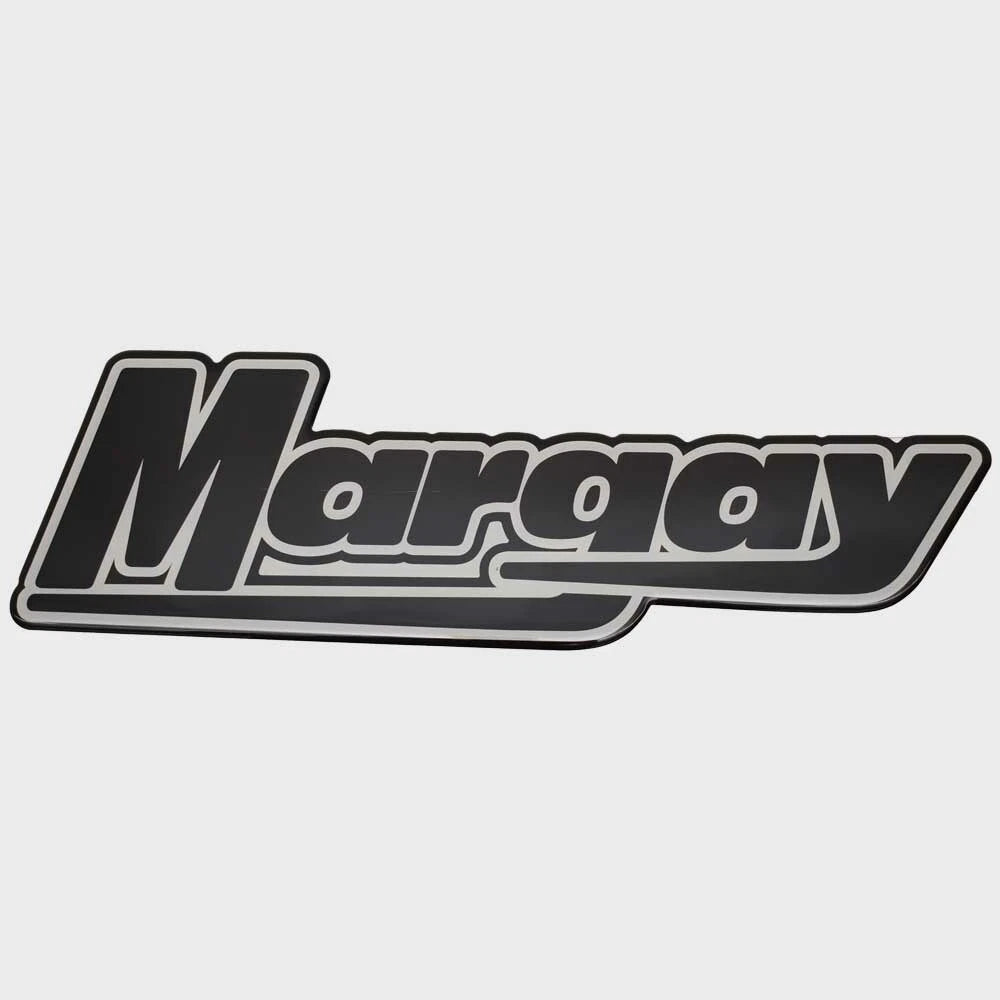 Bass CAT Boat Raised Emblem Decal LH7054 - Margay Sticker Black Gray