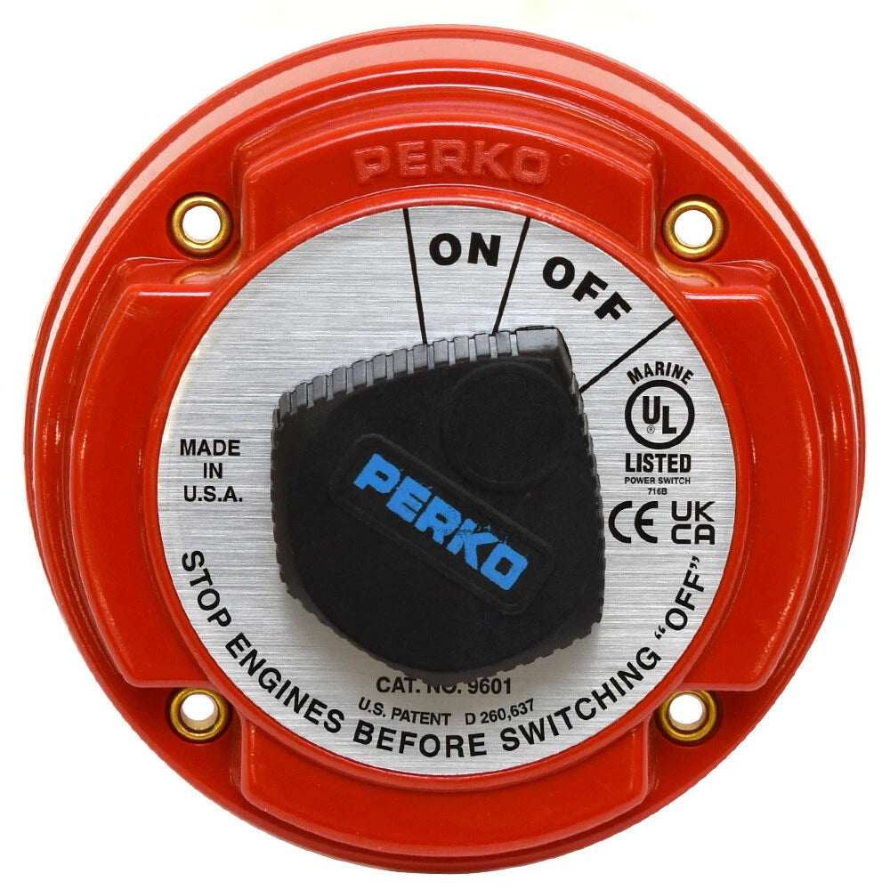 Perko Boat Main Battery Disconnect Switch 9601DP - 2-Position 250A