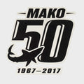 Mako Boat Brand Decal 306014 - 50th Anniversary Sticker