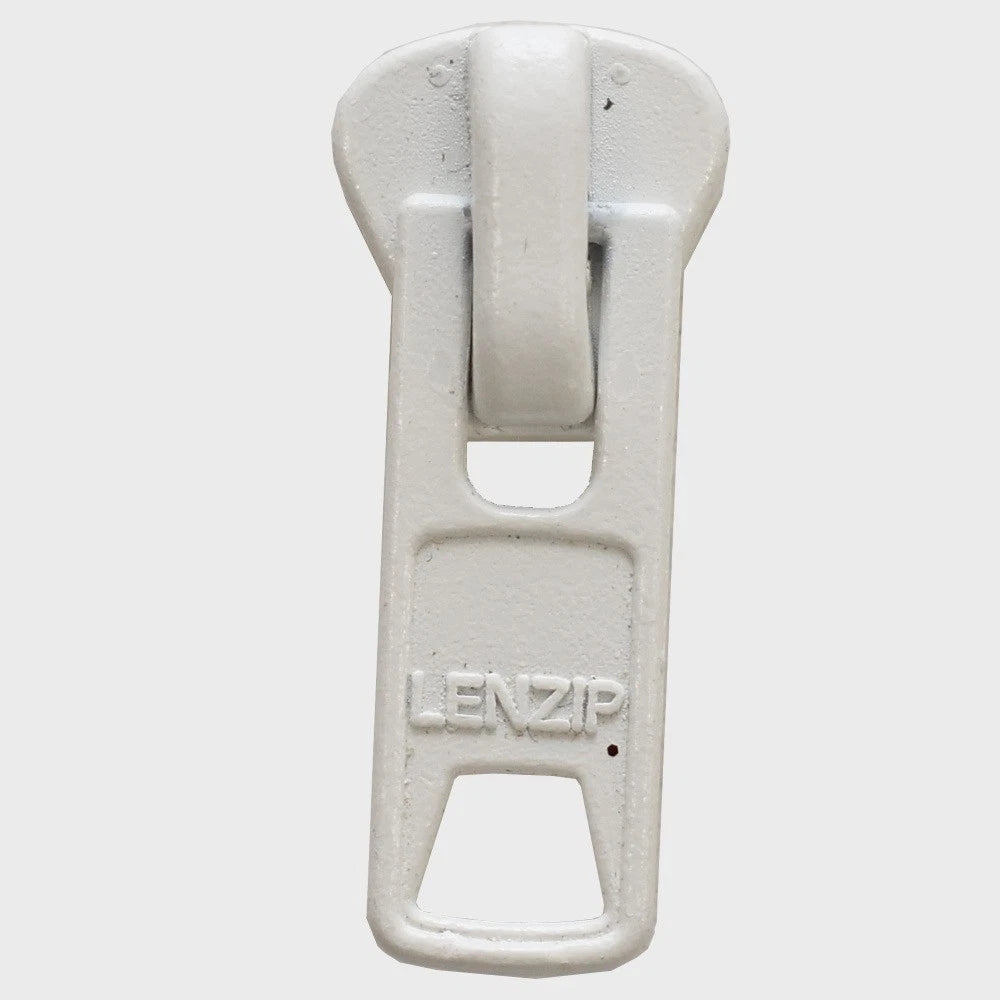 Lenzip Boat Zipper Pull Slider - #10 White Metal