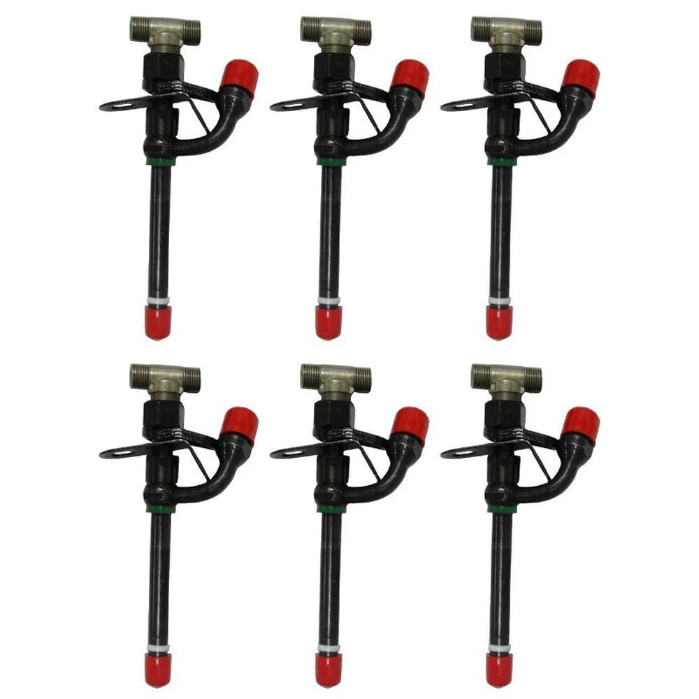 6 Pcs Fuel Injector Fits John Deere 6068D Engine 6068T Engine 6506 6600