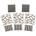 Cruisers Yachts Boat Pillow Set V3278800 - Off White - Black (8 PC)