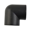 Air Duct Elbow Black No Drilling Outer Diameter 75mm Plastic Reliable Garden