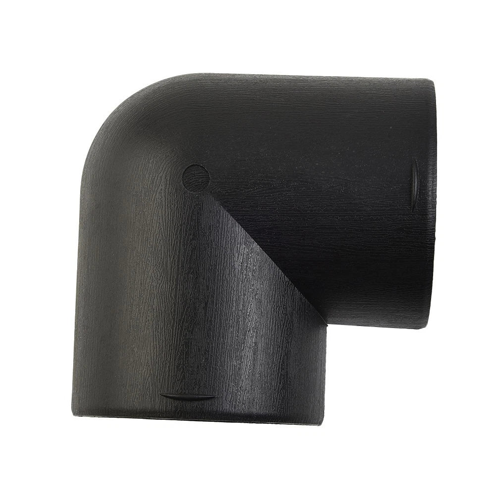 Air Duct Elbow Black No Drilling Outer Diameter 75mm Plastic Reliable Garden
