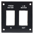 Bass CAT Boat Blank Switch Panel - 3 X 3 Inch Black Striped