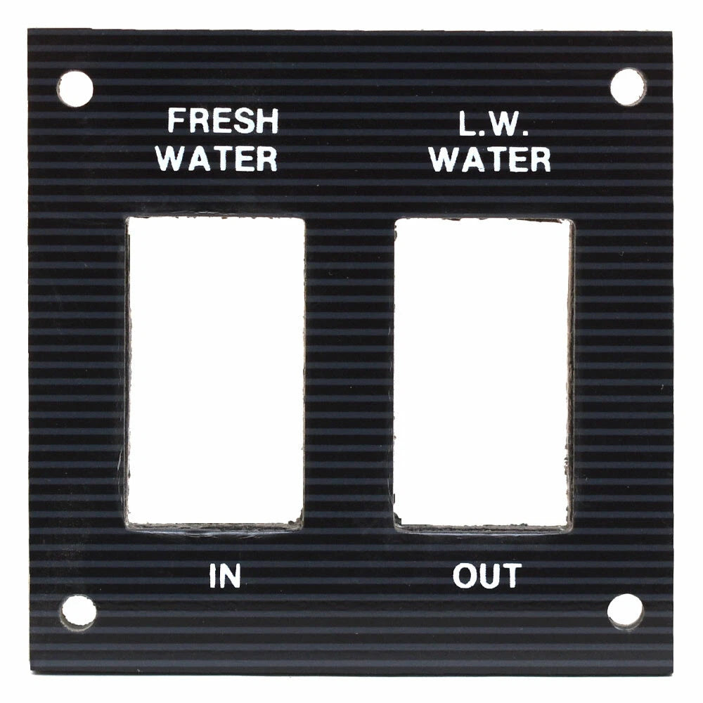 Bass CAT Boat Blank Switch Panel - 3 X 3 Inch Black Striped