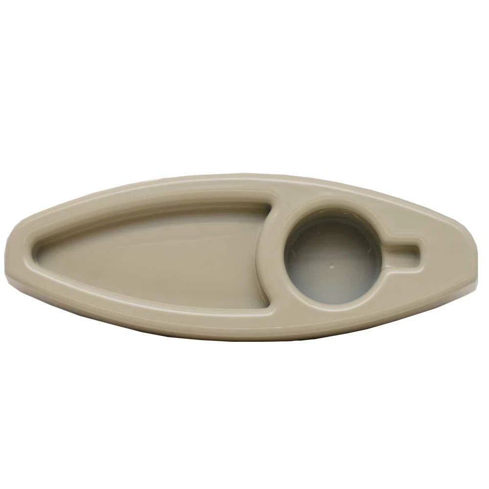 Plastic Boat Cupholder - Tray 7-3809 - Beige Plastic - Acrylic