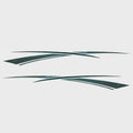 Tracker Boat Graphic Decals 161868/161869 - Green Stickers (set of 2)
