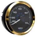 Teleflex Boat Speedometer 100250 - Premier Pro 70 MPH 3 1/4 Inch Gold