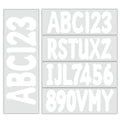 Boat Registration Identification Numbers Sticker Decals 4Sets of A-Z & 0-9 White