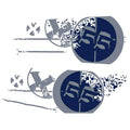 MasterCraft Boat Graphic Decal Stickers - X55 Navy Blue