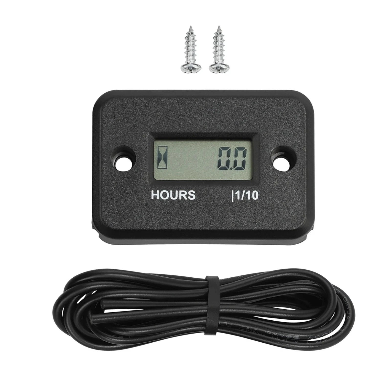 Waterproof Inductive Hour Meter 99999 RPM LCD for Motorcycle ATV Snowmobile