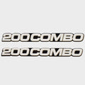 Tracker Boat Sticker Emblem Decal - 200 Combo White - Black (pair)