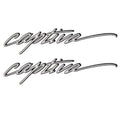 Rinker Boat Brand Decal - Captiva 19 1/4 X 4 1/2 Inch Gray (pair)