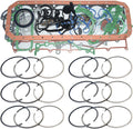 Full Gasket Kit+6X Piston Rings for Caterpillar C7.1 CAT Engine 325D 329D 323D2
