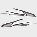 Chaparral Boat Graphic Hull Decals 14.02480 - 203 Vortex (set of 6)
