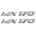 Larson - Glastron Raised Boat Decals 0573136 - MX 170 Black/Silver (pair)