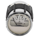Faria Boat Temperature Gauge GPC606B - 2 Inch Euro Silver White