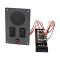 Weeres Pontoon Boat Dash Panel 2113456 - with Glass Fuse Block Gray
