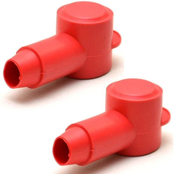 Hydra Sports Boat Battery Terminal Boots - Positive Red Rubber (pair)