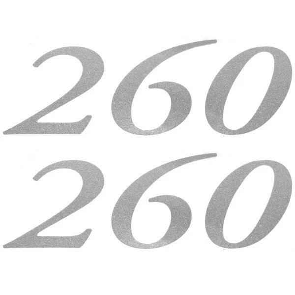 Weeres Boat Decals 30000388 - 260 Silver Vinyl 2012 (pair)