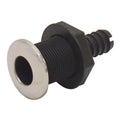 Boat Thru Hull Connector Fitting - 3/4 Inch Livewell SS Nylon