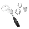 Universal Adjustable Sink Wrench 27-80mm Opening 3 Chucks for Plumbing Repair