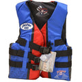 Jet Pilot Boat Life Jacket Vest JP15214-XS-BLU E - Red Blue 3 Buckle XS