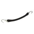 9" Black Rubber Tarp Strap for Boat Trailer Tie Down Bungee Cord Camper