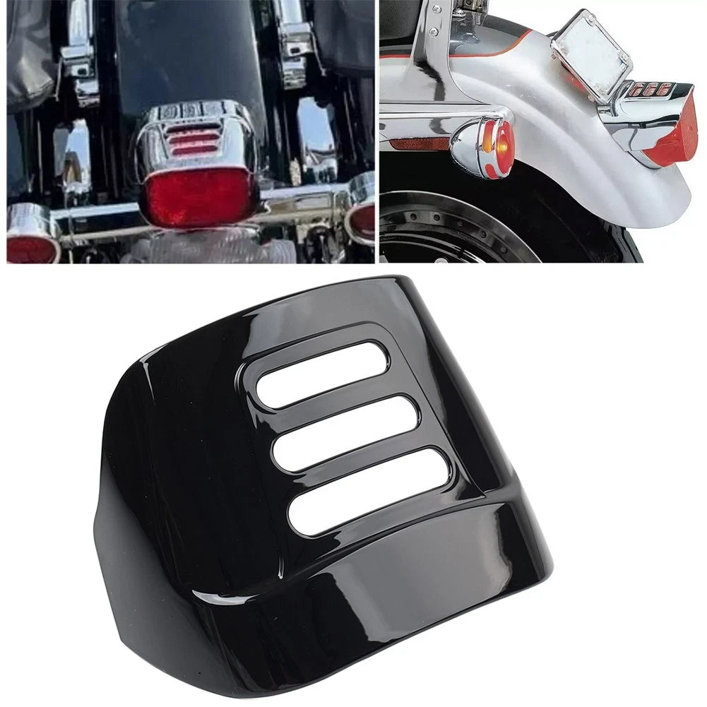 Glossy Black Tail Light Cover for Harley Tri Glide FLHTCUTG 09-22 FLHXXX 10-11