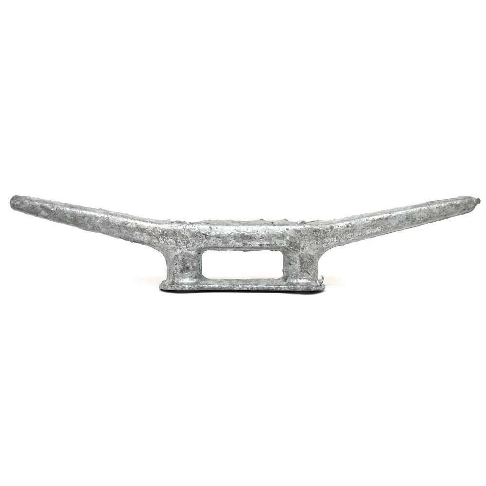 Boat Dock Cleat - 12 X 2 1/2 Inch Silver Galvanized Steel