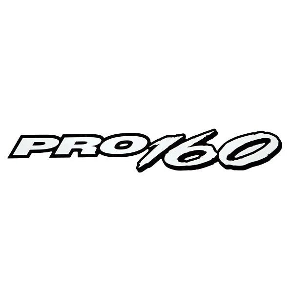 Tracker Boat Decal 173046 - PRO 160 Black White Vinyl 19 3/4 Inch