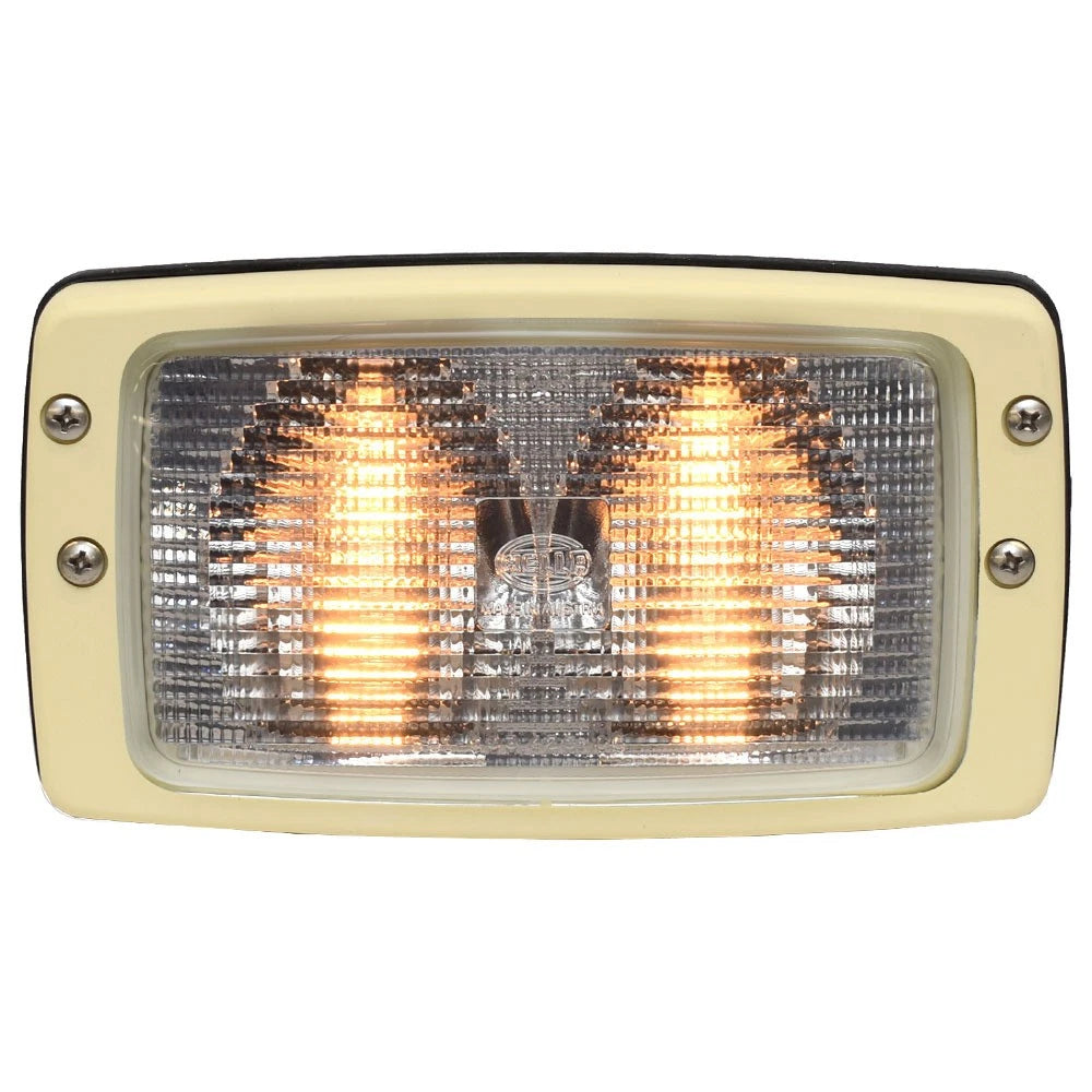 Hella Marine Boat Flush Mount Light - 4 X 7 Inch 24V Off White