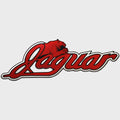 Bass CAT Boat Raised Emblem Decal 90158 - Jaguar Red - Silver