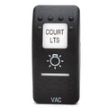 Carling Boat Rocker Switch Actuator Cover - Black COURT LTS