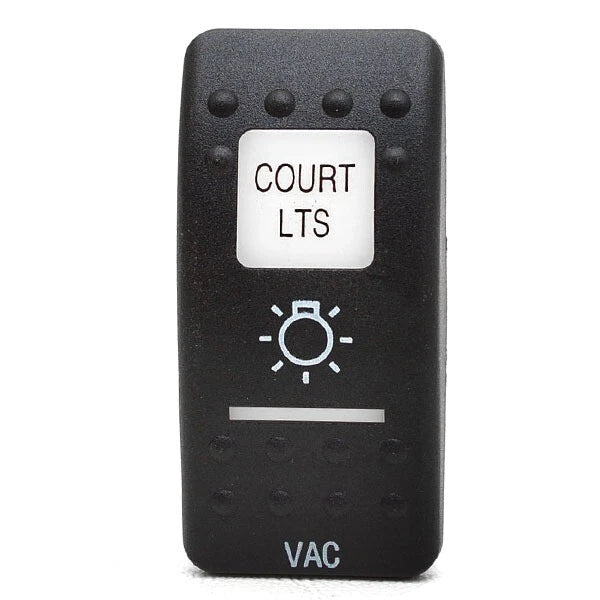 Carling Boat Rocker Switch Actuator Cover - Black COURT LTS