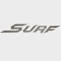 Supreme Boat Raised Decal U32529-01 - 47 X 7 Inch Silver Black 2016