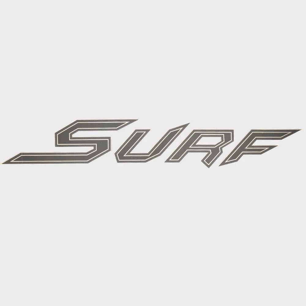 Supreme Boat Raised Decal U32529-01 - 47 X 7 Inch Silver Black 2016