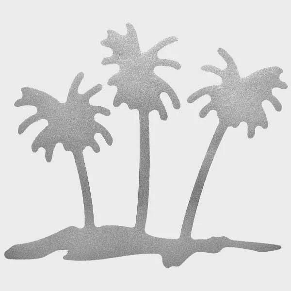 Premier Pontoon Boat Decal 30000399 - Silver Palm Tree Sticker