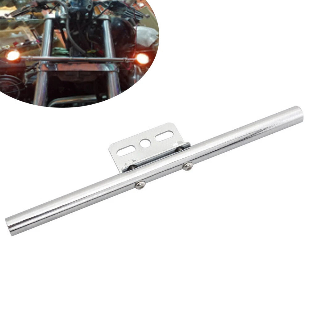 Front Rear Short Mount Turn Signal Light Tube Bar Bracket for Harley Dyna Chrome