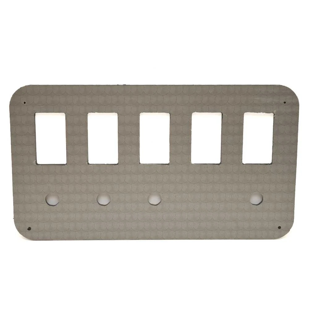 Rinker Boat Blank Switch Panel 7345-2374 - 7 7/8 X 4 3/8 Inch Silver