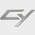 Carver Yacht Boat Raised Decal 146955-01 - CY Silver Mirrored Emblem