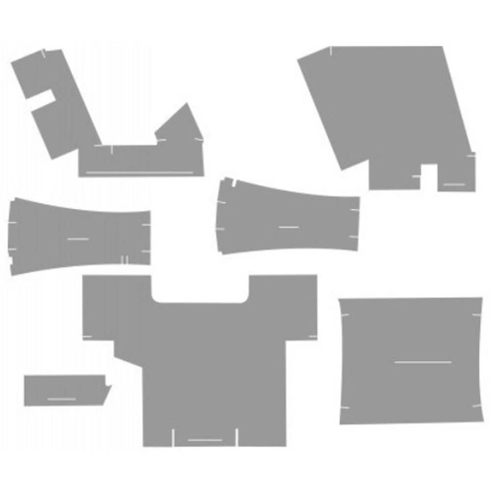 Grey Cab Foam Kit with Headliner Fits Case IH 3594 3394 2394 2594