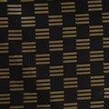 Larson Boat Fabric - Checkered Woven Black - Gold 54 Inch (YD)