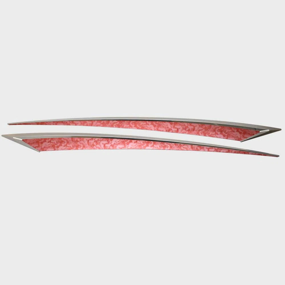 Chaparral Boat Raised Decals 14.01451 - Suncoast Red Silver (set of 2)
