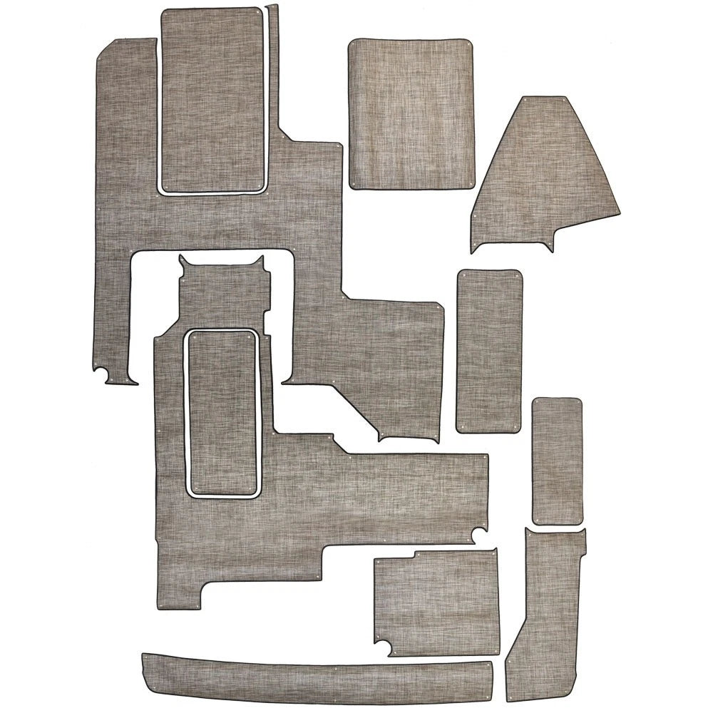 Cobalt Boat Woven Vinyl Cockpit Mats 403281 - Snaps Beige (kit)