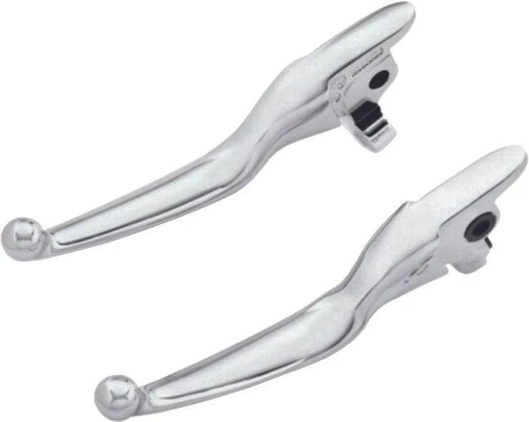 HARDDRIVE Chrome Brake & Clutch Levers for Harley Davidson 2017 Models