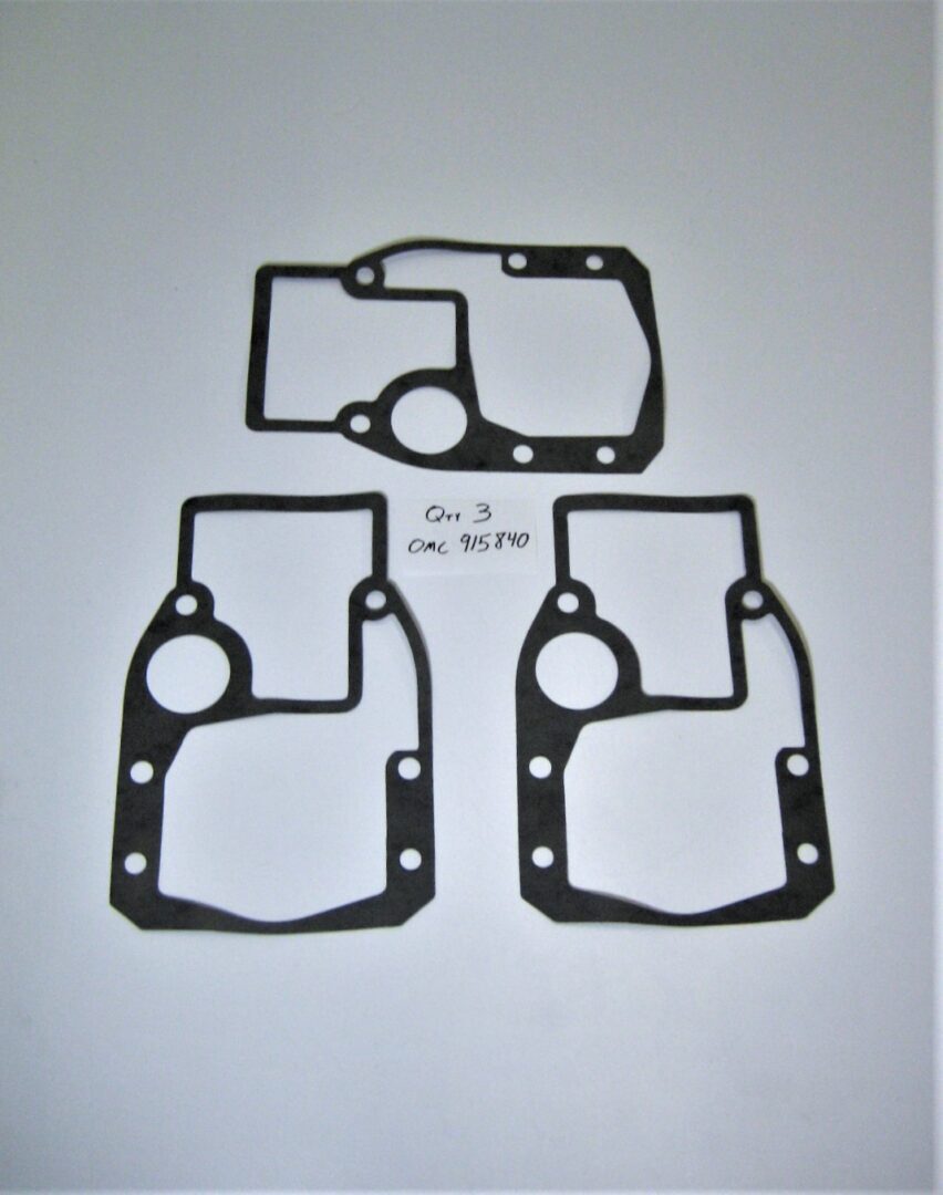 OMC 915840 *3 Pack OEM Evinrude Johnson Gear Housing to Pivot Gaskets
